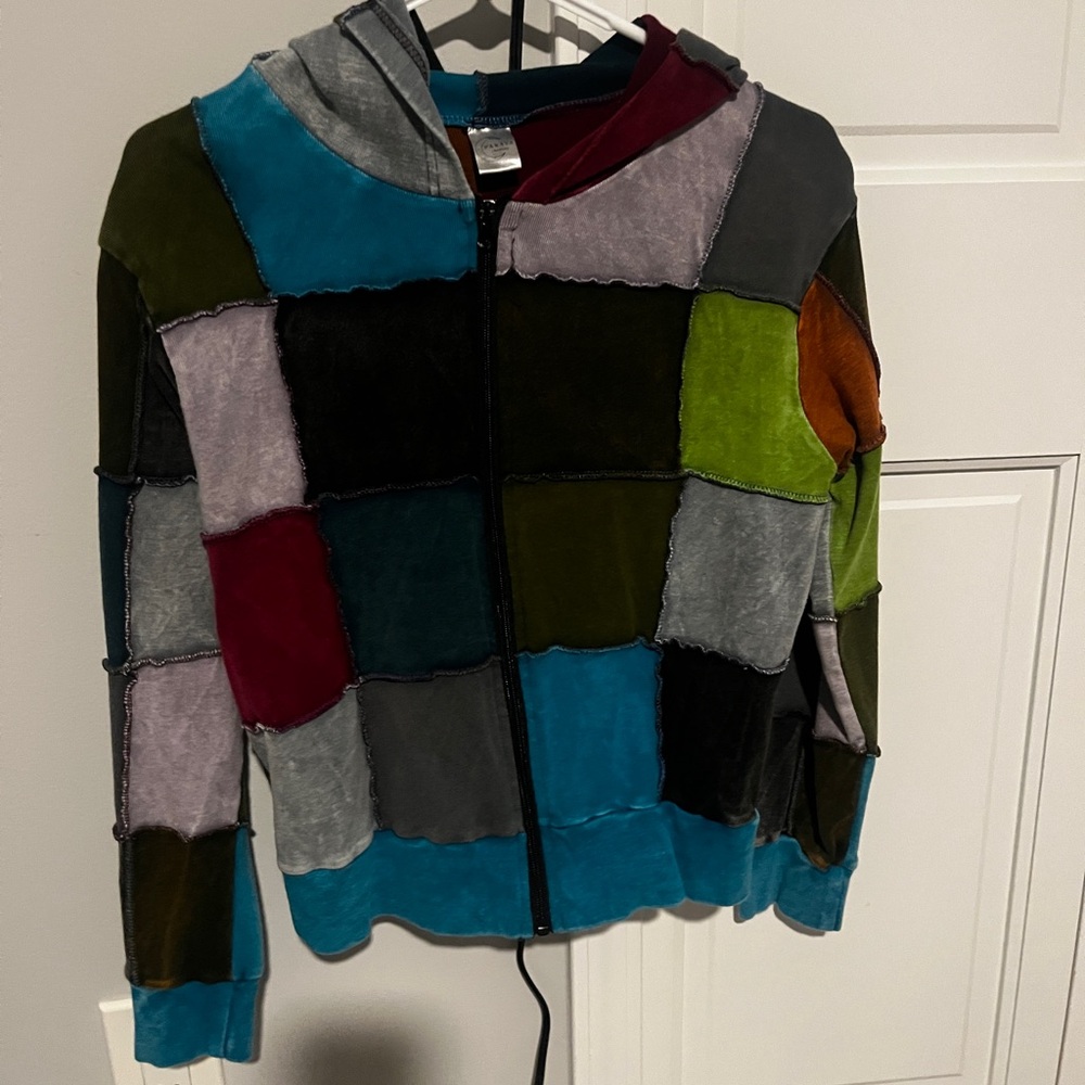 Colorful Patchwork Hoodie